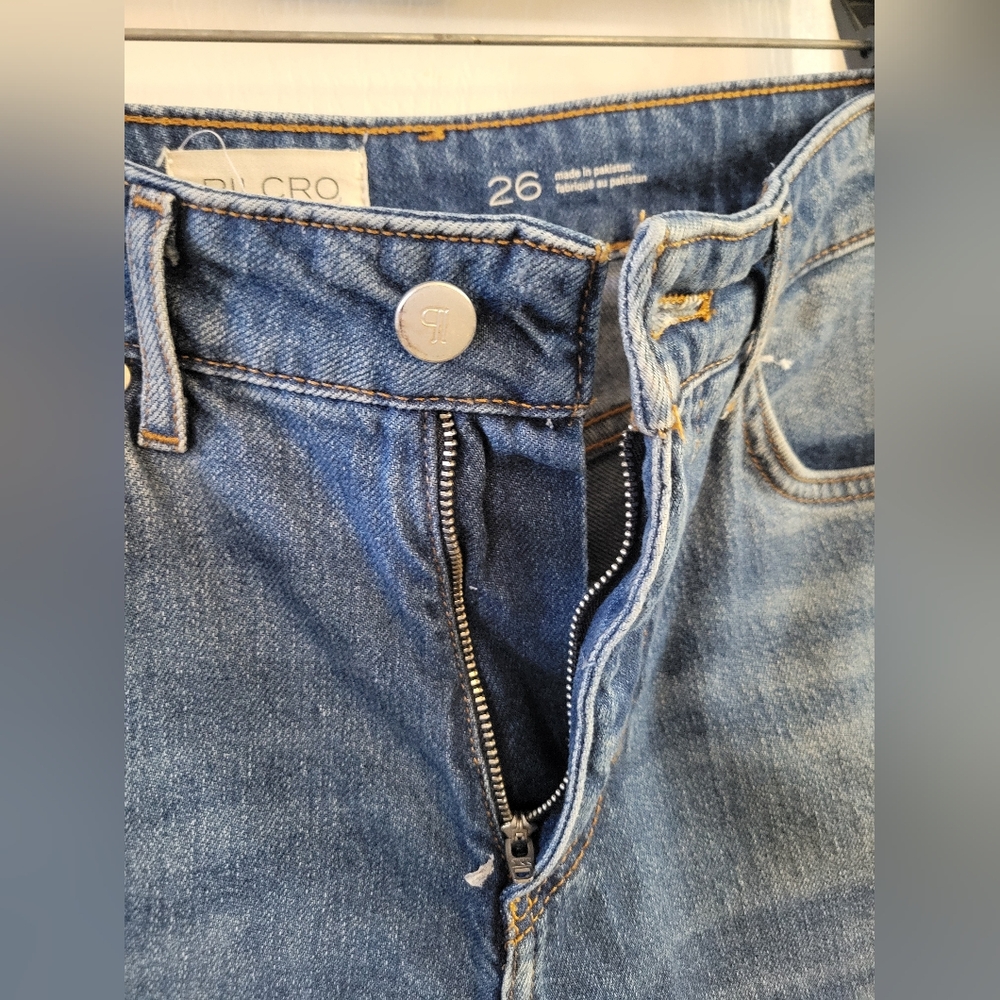 Anthropologie Pilcro The Austyn High-Rise Cuffed Jean Shorts Size 26 - Picture 5 of 16